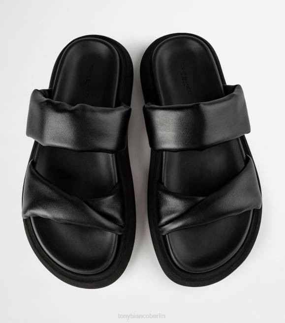 Sandalen| de Tony Bianco Frauen Juni-Sandalen schwarzes Nappaleder 4624639